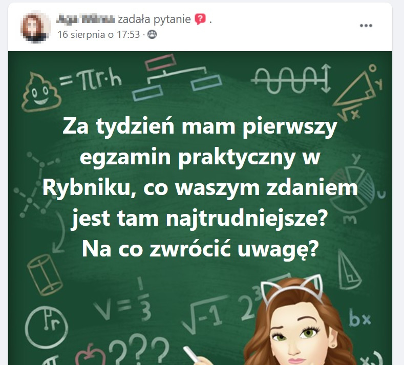 pytanie o egzamin na prawo jazdy forum